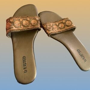 Kenneth Cole Unlisted Beaded Sandals, Size 8